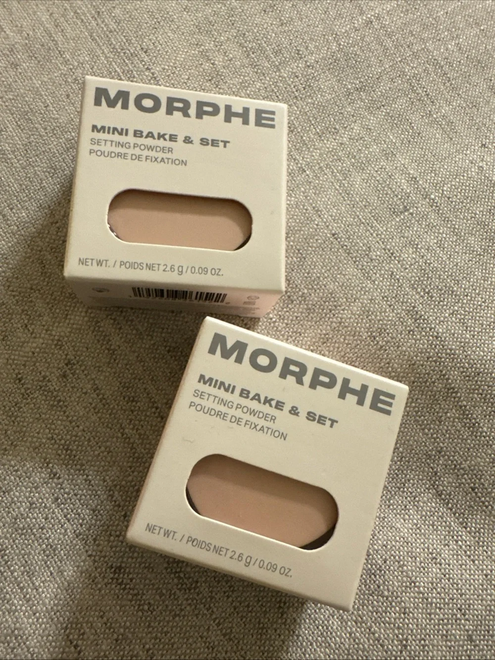 SET OF 2 🌙 Morphe Mini Bake & Set Powder In Brightening Pink setting powder NEW